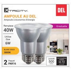 LED Bulbs - PAR16 - 40 W - Soft White - 2/Pkg