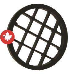 Grillages de sortie Système 636 en PVC FGV, mâle, 2", noir