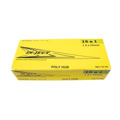 Aiguille jetable 16 g x 1", 100/pqt