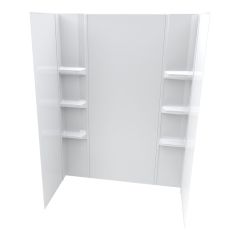 Smooth Bathtub Wall Kit - 60" x 36" x 80" - 5 Pieces