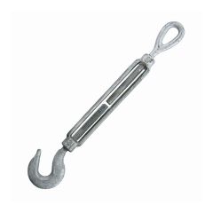 Galvanized Eye-Hook Long Turnbuckle - 1/2" x 6"