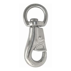 Round Eye Swivel Security Snap - Nickel Finish - 1" x 4"