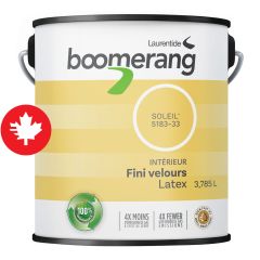 Boomerang Recycled Paint - Velvet Finish - Sun - 3.78 l