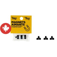 Aimants pour chiffres, Mon Adresse Civique, noir, 3/pqt
