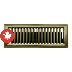 Floor Register - Antique Brass - 3" x 10"
