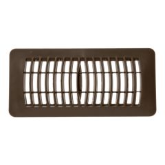 Registre à plancher, brun, 4" x 10"