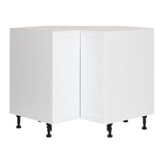 Caisson inférieur de coin 2 portes, Shaker, blanc, 36" x 34 3/4" x 24"