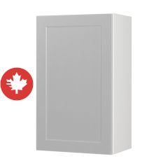 Caisson supérieur 1 porte, Shaker, gris, 18" x 30" x 12 1/2"