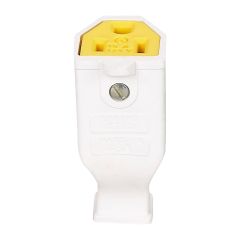 Connecteur trois fils, blanc