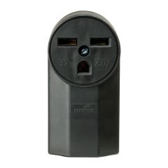 Prise surface, noir, 30A/250V