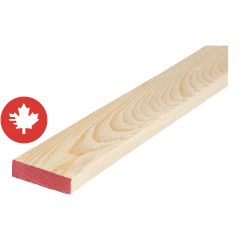 1" x 3" x 14' Épinette Sec