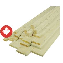 1" x 4" x 10' Épinette Sec