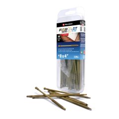 Vis T15, PWR Drive Fit, brun, #8 x 4", 100/pqt