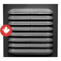 Square Gable Vents - Standard - Black - 15" x 15"