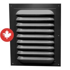 Rectangular Gable Vents - Standard - Black - 11" x 14"