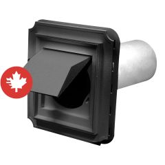 Dryer Vent Block Plate - Black