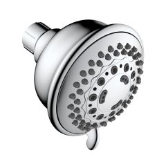 Pomme de douche, 6 fonctions, jet oxygéné, chrome