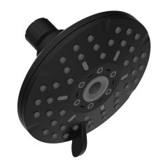 Pomme de douche, 6 fonctions, jet massage, noir mat