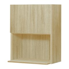 Wall Microwave Cabinet 2 Doors - Sheer Beauty - Wood - 24" x 34 3/4" x 24"