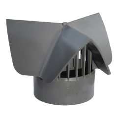 Chapeau cheminée, RadonX, femelle, PVC, SGV, 4"