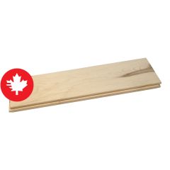 Plancher de bois franc, érable, grade antique, cloud, mat, 3/4" x 4 1/4" x 11" à 22"