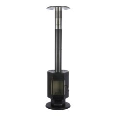 Wood Pellet Patio Heater – Black – 75 000 BTU