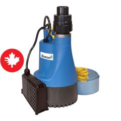 Pompe utilitaire submersible automatique électrique, boyau, 1/2 CV
