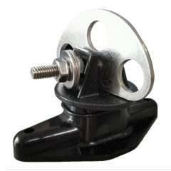 Isolateur à triple ancrage pour clôture électrique, noir, 2/pqt