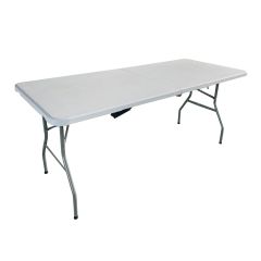 Table pliante, blanc, 6’
