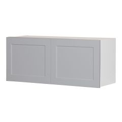 Wall Fridge Cabinet 2 Doors – Shaker – Grey – 33" x 14" x 12 1/2"