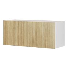 Wall Fridge Cabinet, 2-Door, Melamine, 33-in