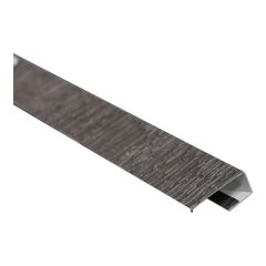 Moulure en J pour parement, 1/2" x 10', charbon