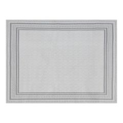 Tapis extérieur Benno, tissé plat, 78,7" x 94,5", gris