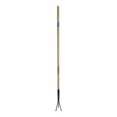 3-Tine Cultivator - 53" Wood Handle - Black Metal Head