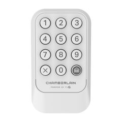 Clavier sans fil pour porte de garage, 6,5" x 4,1", blanc