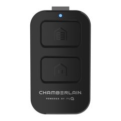 Télécommande universelle pour porte de garage, 2 boutons, noir