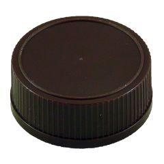Brown Plastic Caps - 28-410 - 12/Pkg