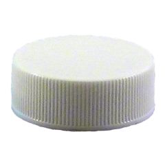 Food-Grade Plastic Caps - 53-400- White - 12/Pkg