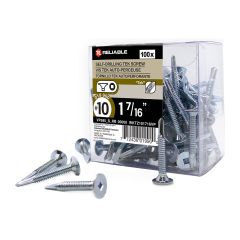 Metal Screw - #10 x 1 7/16" - Self-Drilling - Zinc-Plated - 100/Pkg