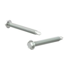 Hex Head TEK Screws - #12 x 1 1/4" - Zinc-Plated - 6/Pkg