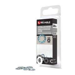 Internal Lock Washer - #8 - Zinc-Plated - 30/Pkg