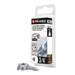 Metal Screws - #8 x 3/4 in - Self-Tapping - Type A - 10/Pkg