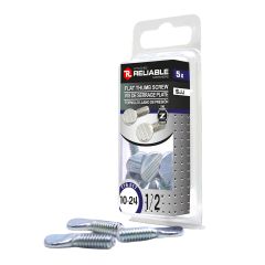 Vis de serrage plates, #10-24 x 1/2", 5/pqt