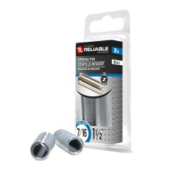 Spring Pin - 7/16" x 1 1/2" - High-Carbon Steel - 2/Pkg