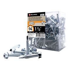 Stainless Steel Metal Screws - #10 x 5/8" - Type A - 100/Pkg