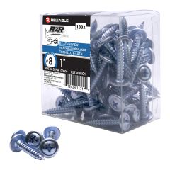 Metal Screws - #8 x 1" - Self-Tapping - Type S - 100/Pkg