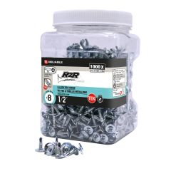 Self-Drilling Metal Screws - #8 x 1/2" - Self-Drilling - 1000/Pkg