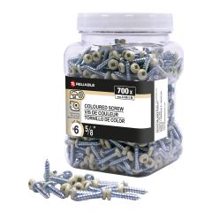 Metal Screws - #6 x 5/8" - Self-Tapping - Type A - Almond - 700/Pkg