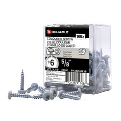 Metal Screws - #6 x 5/8" - Self-Tapping - Type A - Grey - 100/Pkg
