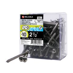 Stainless Steel Screws - #10 x 2-1/2" - Type A - 100/Pkg